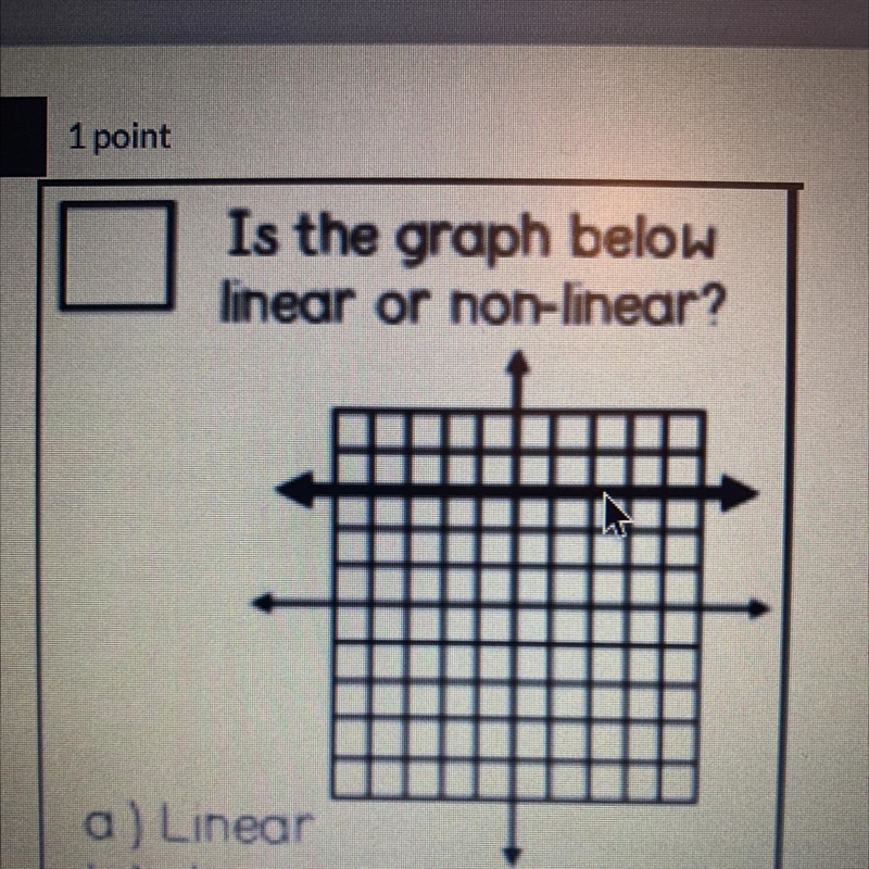 9.) Is the graph below line your nonlinear?-example-1