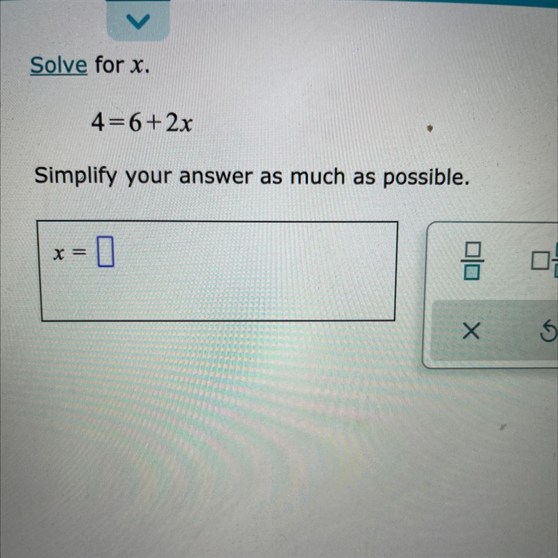 Solve for x and simplify answer as much as possible-example-1