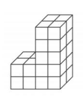 What is the volume of this figure a 12 cubic units b 16 cubic units c 28 cubic units-example-1