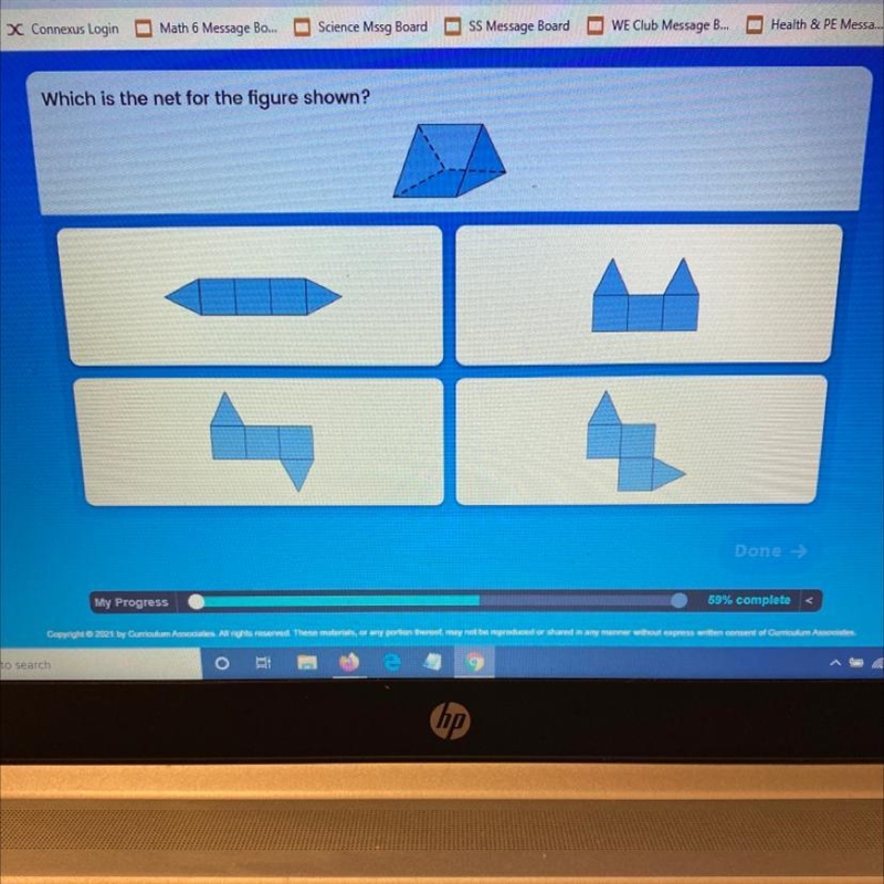 Which is the net for the figure shown?-example-1