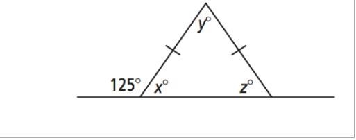 What is the vaule of y, x and z-example-1