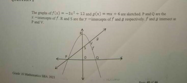 Help please!!!!!!!!!!!!!!! for which value of x will: 1.f(x).g(x)<0 2.g(x)>f-example-1