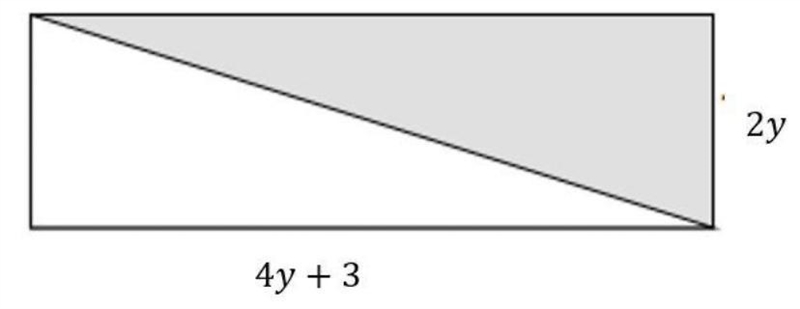 100 POINTS. Write an algebraic expression to represent the area of the shaded region-example-1