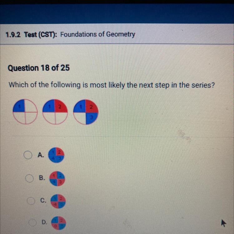 Which of the following is most likely the next step in the series? B-example-1