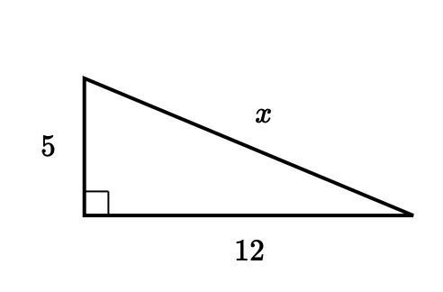 Find the value of x in the triangle shown.-example-1