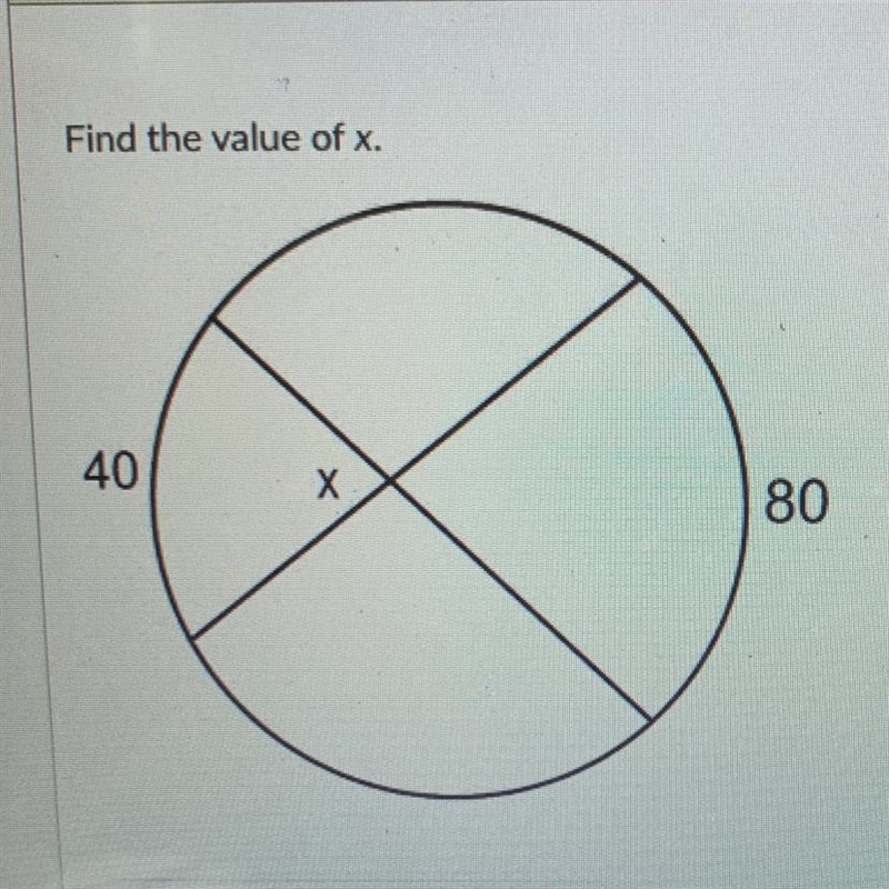 I need help to find the value of X?-example-1