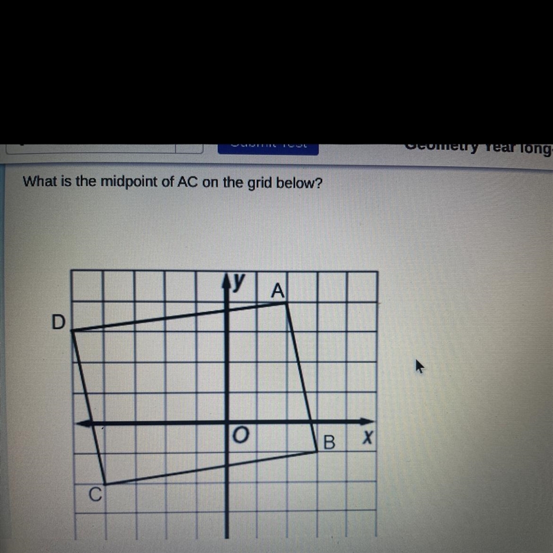 What is the midpoint of AC on the grid below?-example-1