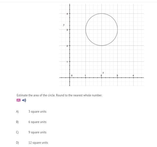 Estimate the area of the circle.Round to the nearest whole number-example-1