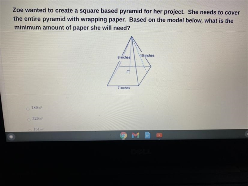 PLEASEHELP! ANSWER CHOICES: A)189 B)329 C)161 D)84-example-1