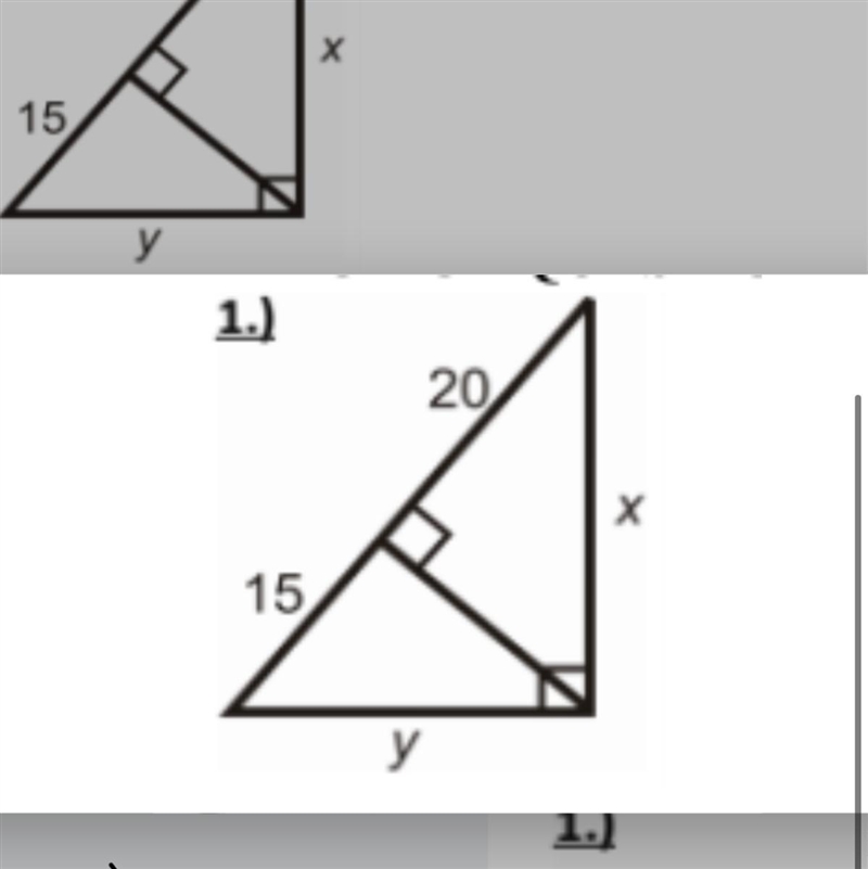 Find x in the following triangle-example-1