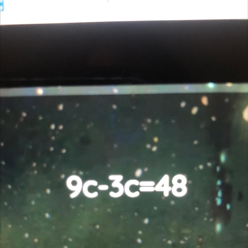 9c-3c=48 what does c equal-example-1