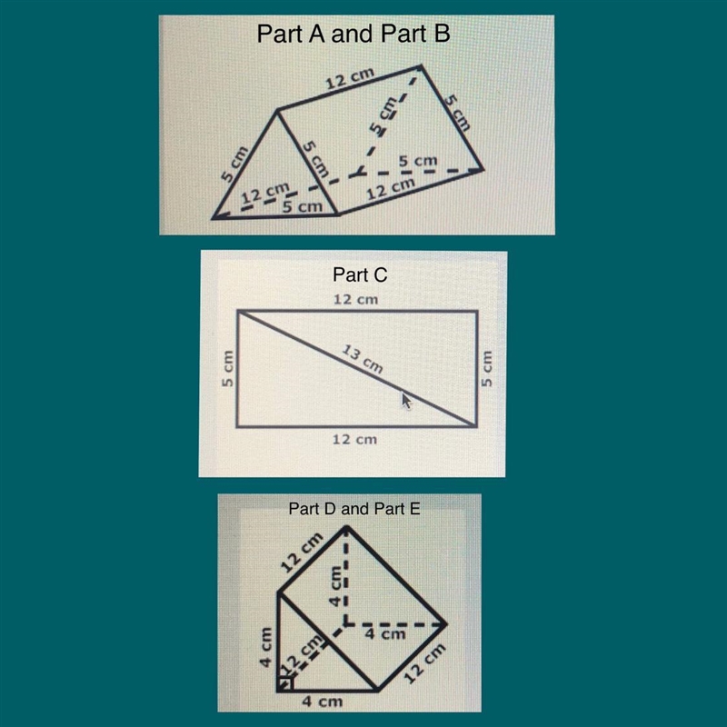 Please help me! Please! I am so lost! Pythagorean Theorem! (The prism said to have-example-1