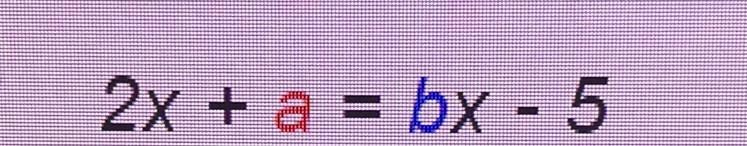 What values of the variables highlighted would create an equation infinitely many-example-1