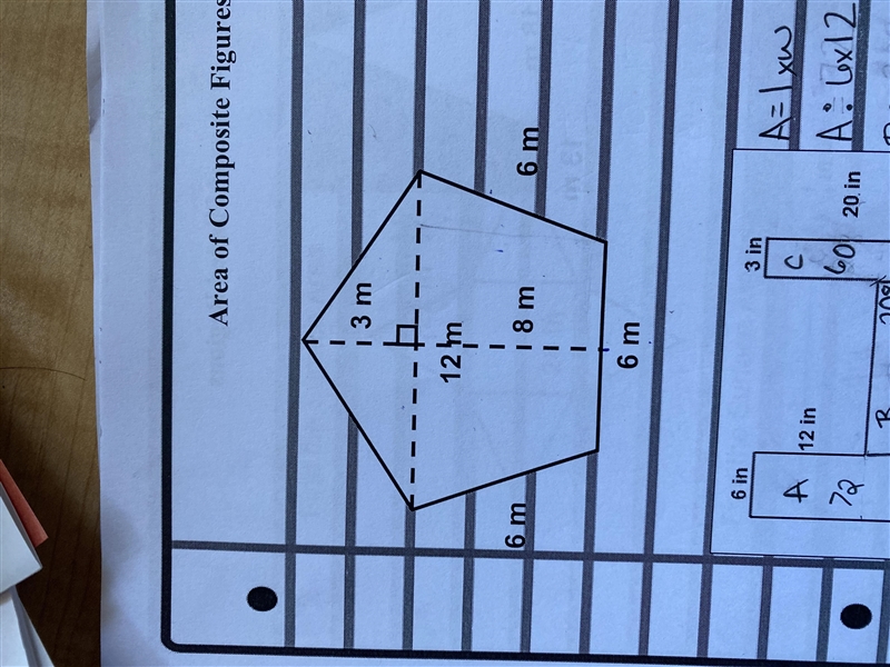 How do you find the area of the attached shape?-example-1