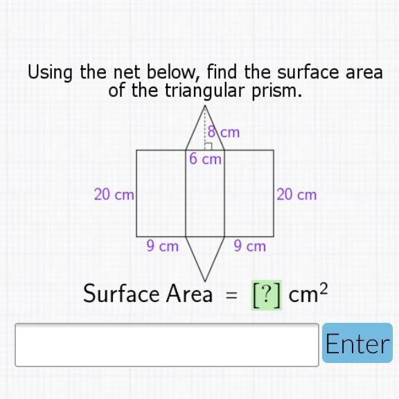 Help&EXPLAIN ••••••••••••••••••• Using the net below, find the surface area of-example-1