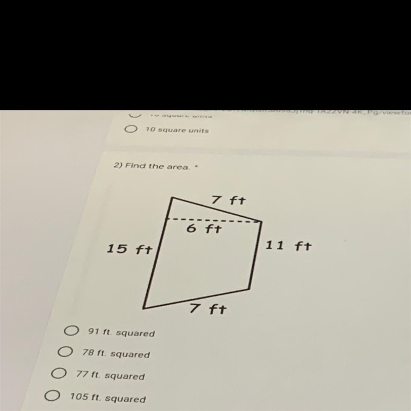 Find the area, seventh grade math problem please help-example-1