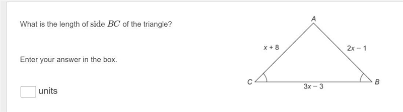 What is the length of side BC of the triangle?-example-1