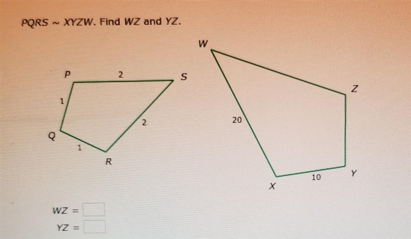 Side lengths and angle measures in similar figures ​-example-1