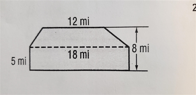 Find Area, can't figure out how to get answer. Which numbers do I use for each figure-example-1