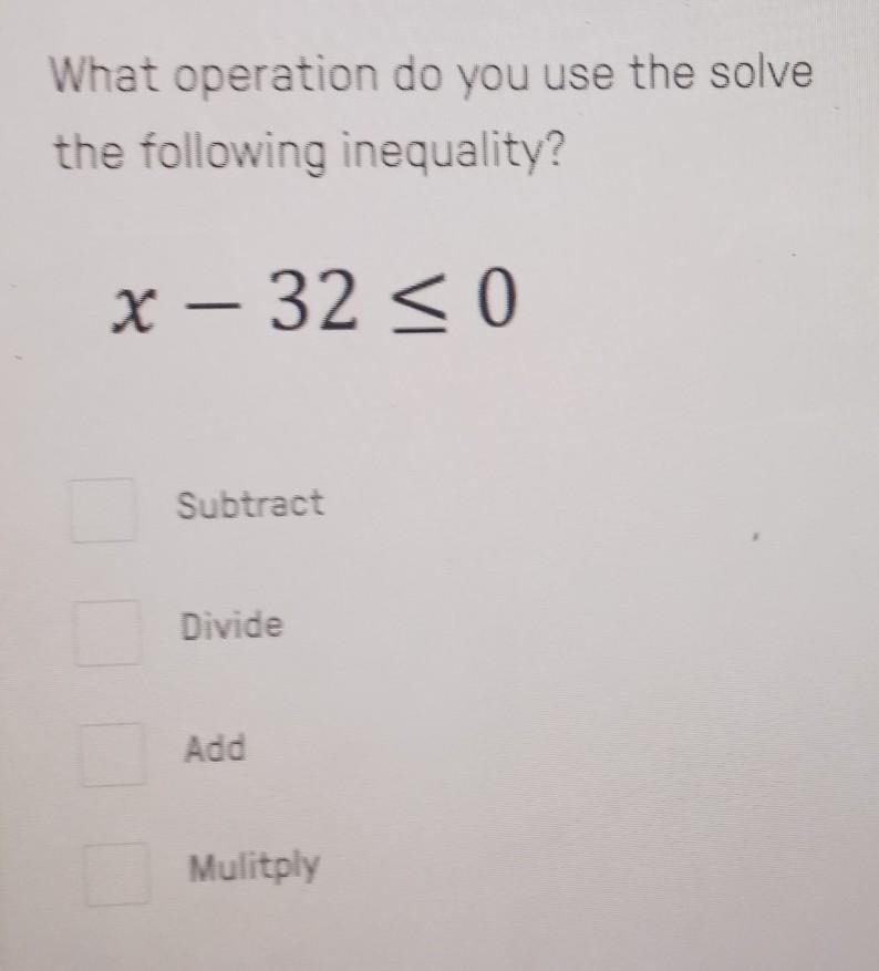 What operation do I use. ​-example-1