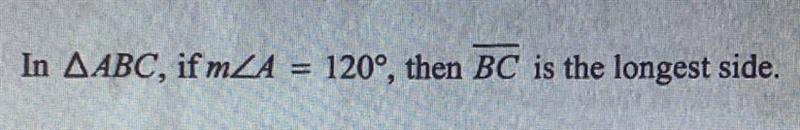 Please solve in the picture! I know the answer is that BC is not the longest side-example-1