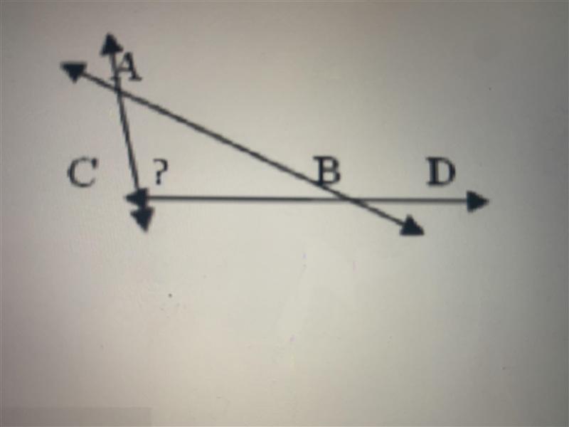 PLZ HELP DUE IN 45 MIN If angle ABD is 125° and angle BAC is 40° what is the angle-example-1