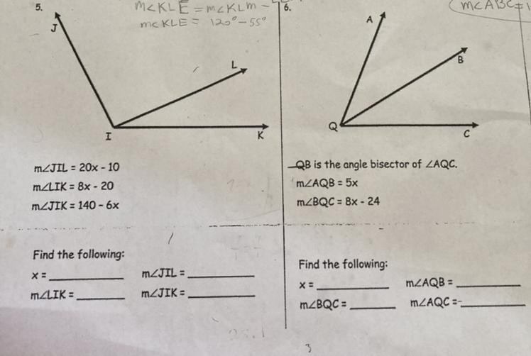 I need help for numbers 5 and 6-example-1