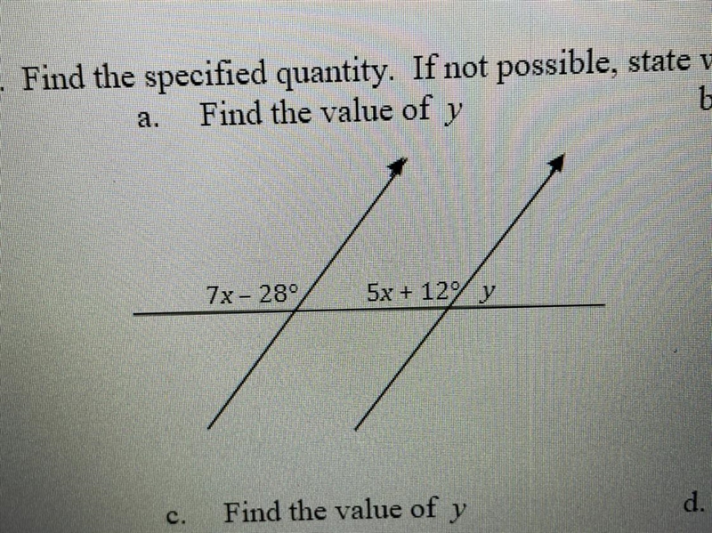 Find the Value of “Y”.-example-1