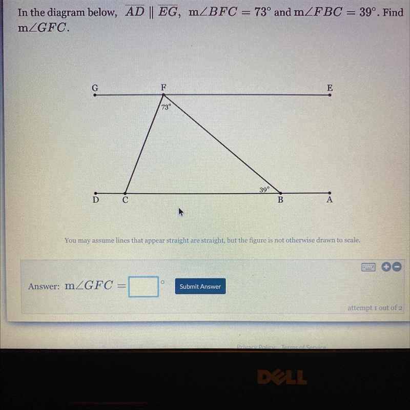 Help please Delta math Finding angles-example-1