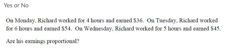 Are the following proportional yes or no.-example-1