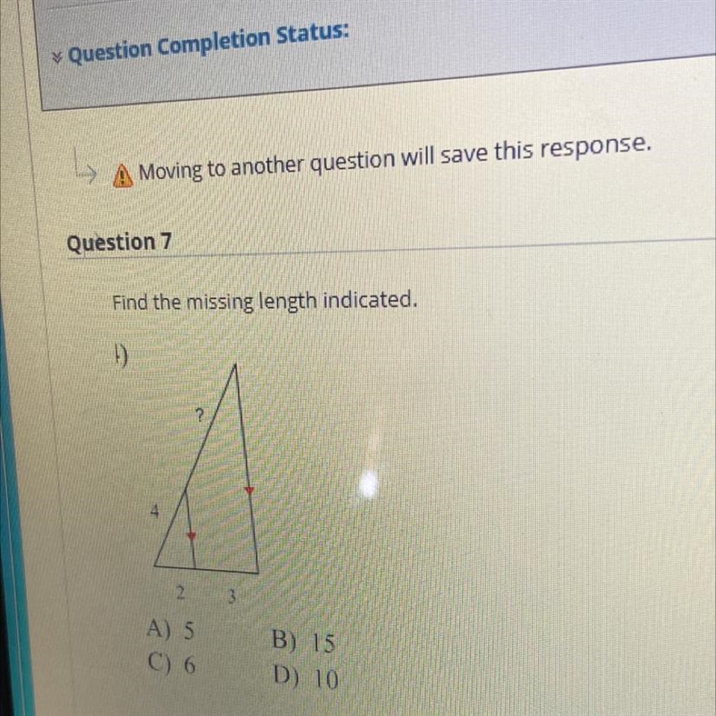 Find the missing length indicated-example-1