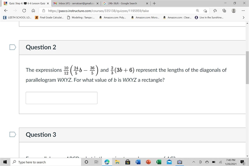 Write an expression in terms of x to represent the area of parallelogram PQRS-example-1