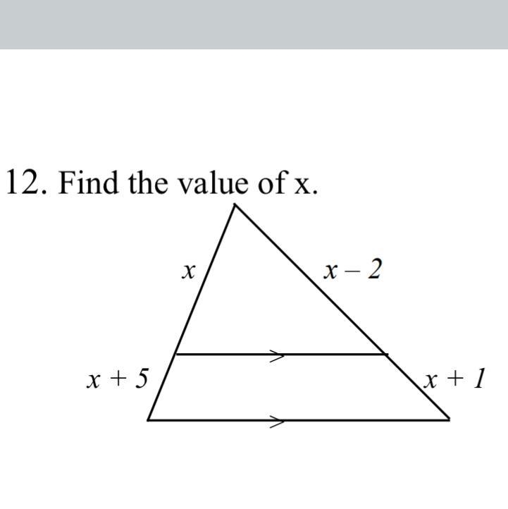 Find the value of x ——-example-1