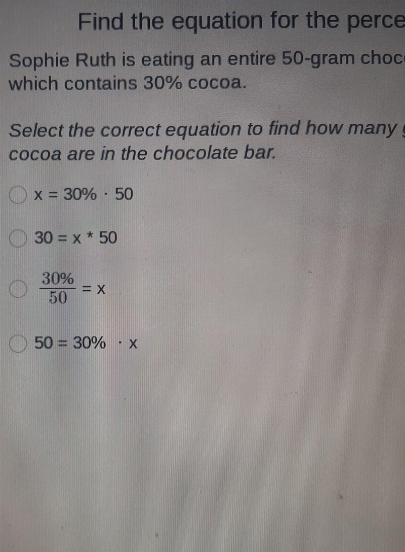 Find the equation for the percent.​-example-1