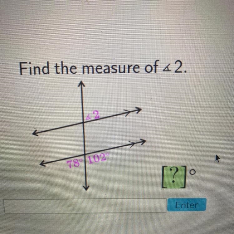 Find the measure of <2.-example-1