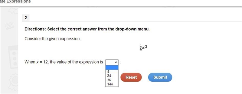 When x = 12, the value of the expression is ???-example-1