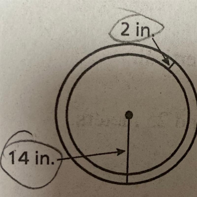 Find the circumference of both circles-example-1