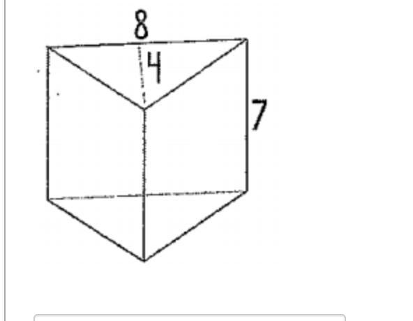 Find the volume of the following prism using the formula V = Bh.-example-1