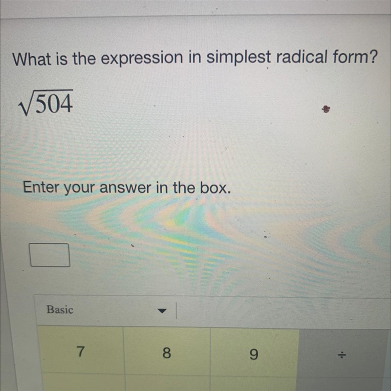 What is the expression in simplest radical form?-example-1