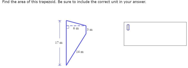 Find the area of this trapezoid. Be sure to include the correct unit in your answer-example-1