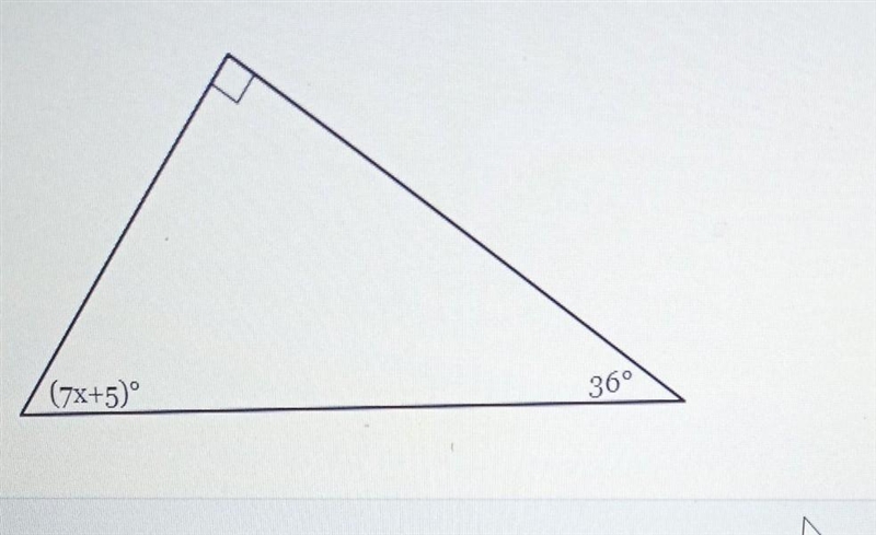 The measures of the angles of a triangle are shown in the figure below. solve for-example-1