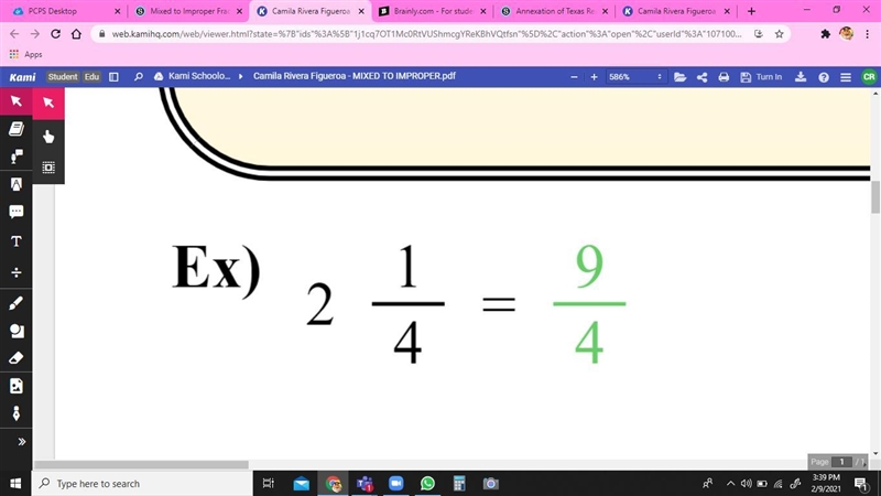 can someone explain how this example answer is the answer, this is about mixed to-example-1