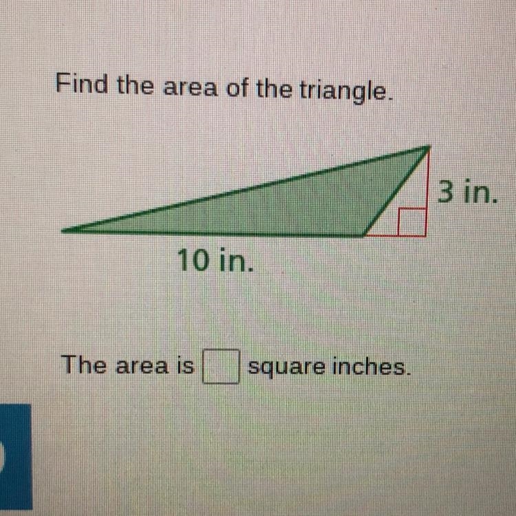 Whats the area of the triangle Please its already overdue-example-1