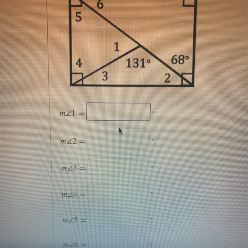 FIND EACH ANGLE MEASURE. FIGURES ARE NOT DRAWN TO SCALE.-example-1