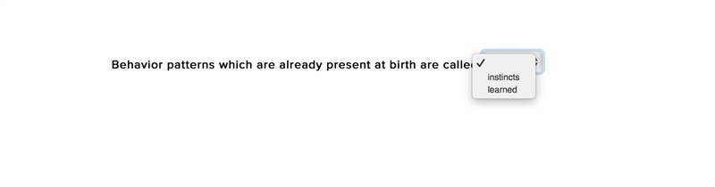 Behavior patterns which are already present at birth are called ____-example-1