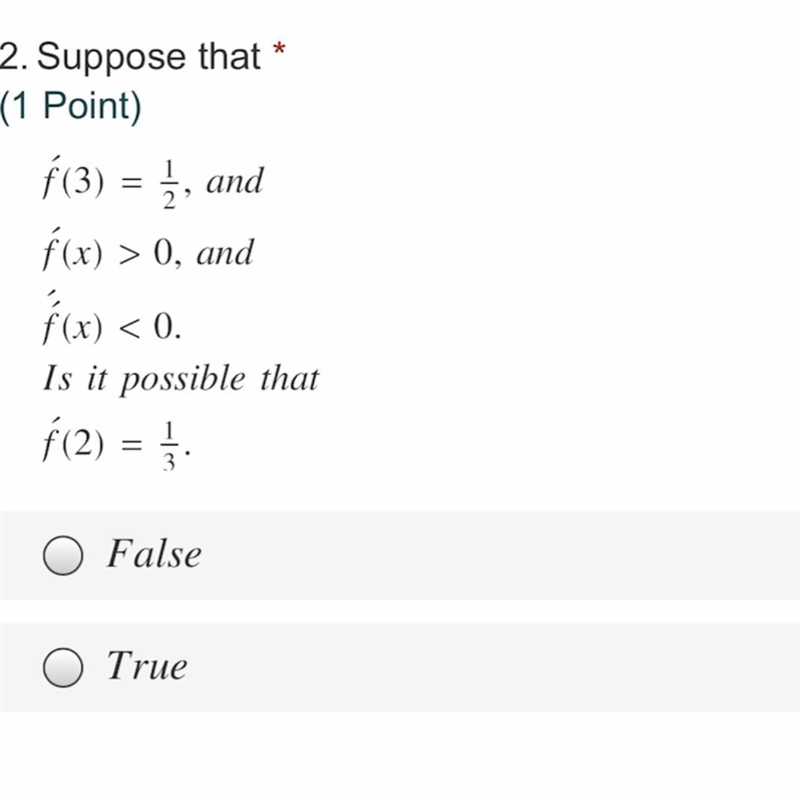 * Suppose that hat f (3)= 1 2 , and hat f (x)>0 , and hat f (x)<0 Is it possible-example-1