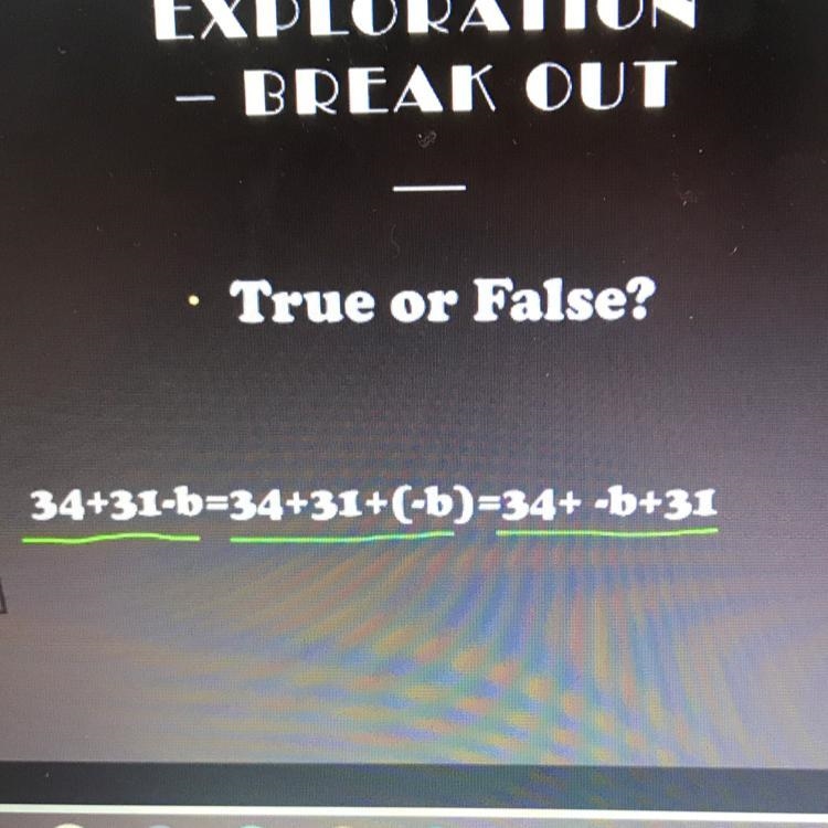 Are they equal true or false and explain why it’s true or why it’s false-example-1