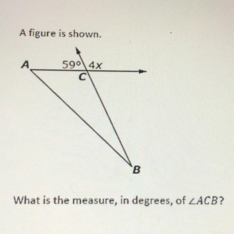 A figure is shown. What is the measure, in degrees, of PLEASE HELP ME-example-1