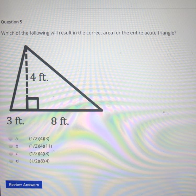 Help which one A . (1/2)(4)(3) B . (1/2)(4)(11) C . (1/2)(4)(8) D . (1/2)(8)(4)-example-1