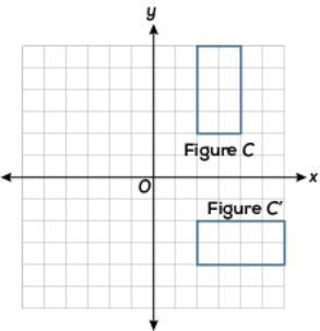 Which of the following transformations shows that figure C is congruent to figure-example-1